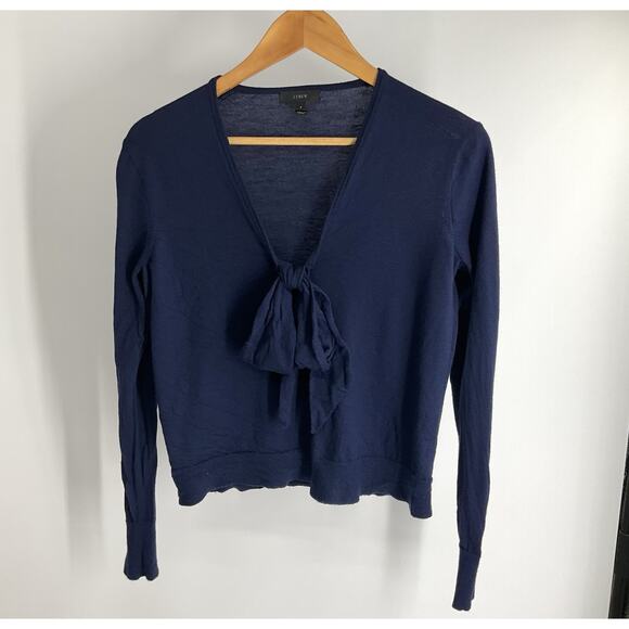 J. Crew Merino Wool V-neck Long Sleeve Top Blouse Sweater - Picture 9 of 10